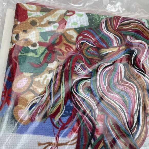 Something Special Counted Cross Stitch Kit Teddy Bears Christmas Stocking - Picture 6 of 6